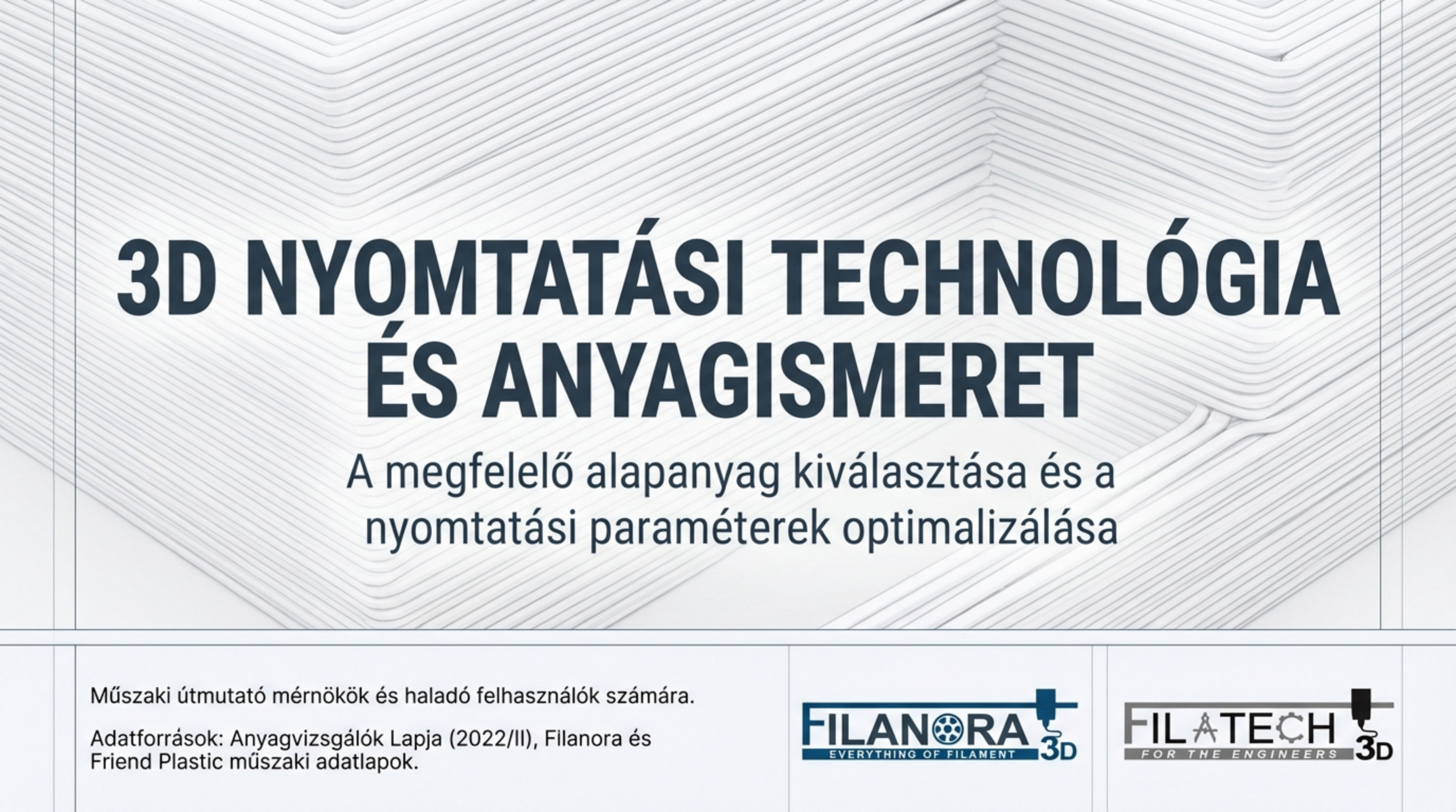 3D nyomtatási technológia és anyagismeret – 1. oldal (címoldal)